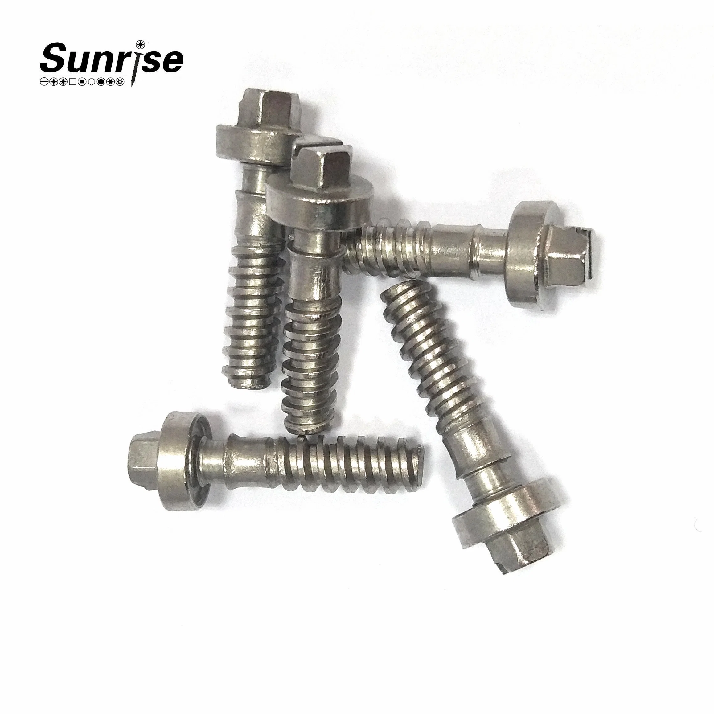 China Factory Custom Clamp Screw Nickel Plating Stainless Steel 304 Metal Clamp Pipe Clip Screws for Hose Clamps