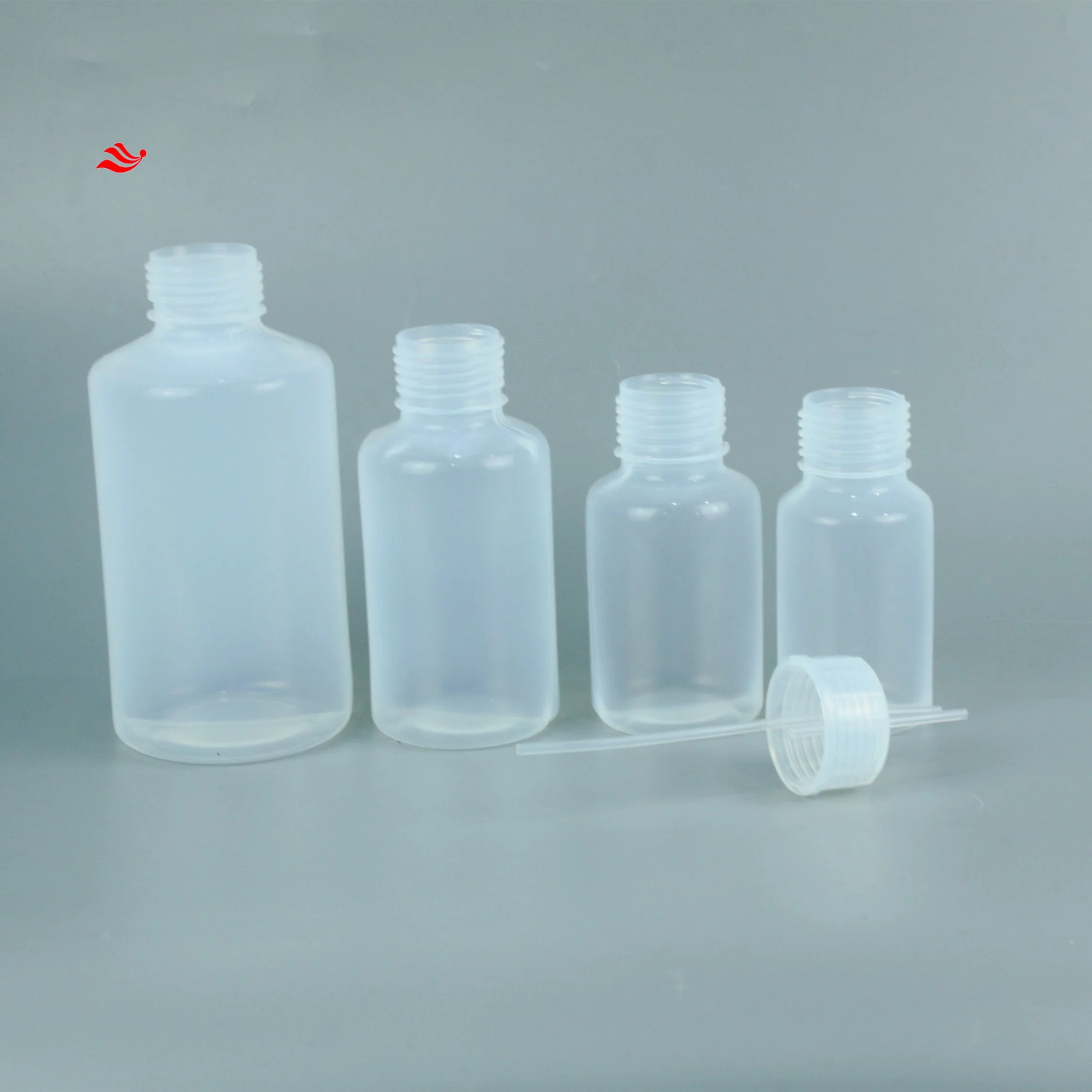 250ml PFA Washing Gas Reaction Absorption Bottle Connection 1/8 or 1/4 Tube