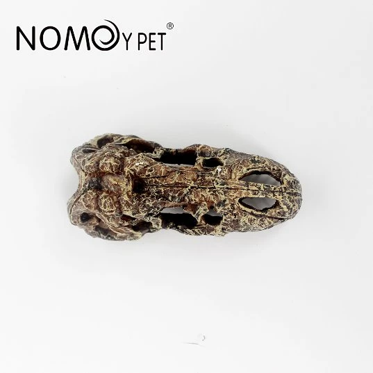 Nomoy Pet Resin Reptile Ocultar répteis Cave evitando Caves Simulação Árvore latido Amphibianos paisagem Lizard alimentação caixa decoração