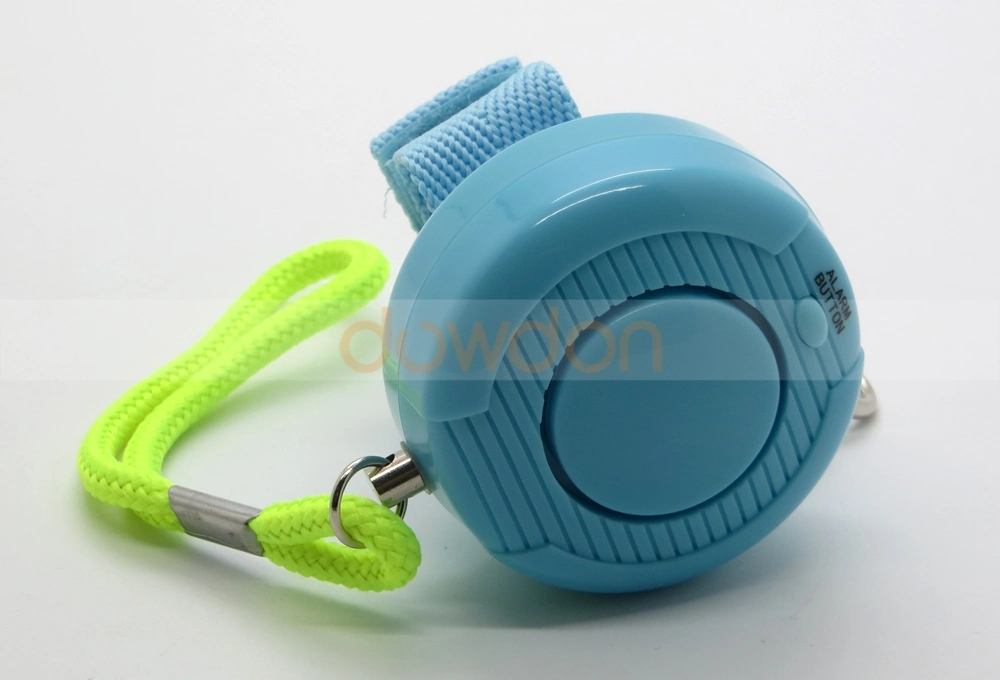 Waterproof 130dB Blue Student Emergency Personal Security Alarm with Keychain Wrist Strap