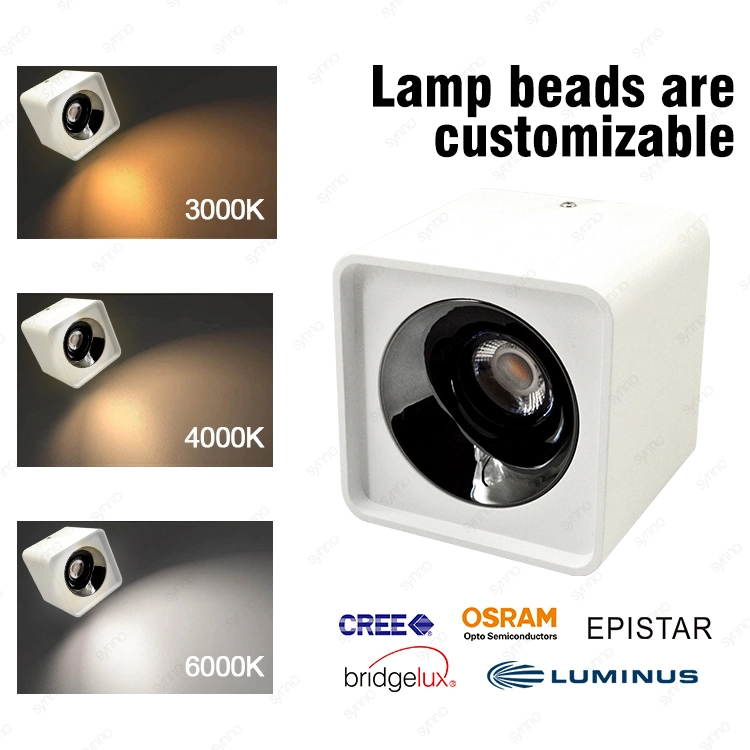 Großhandelspreis Surface Mounted Downlight Single Double Square Downlight Projekt Kommerzielle Lampe LED-Spot Licht