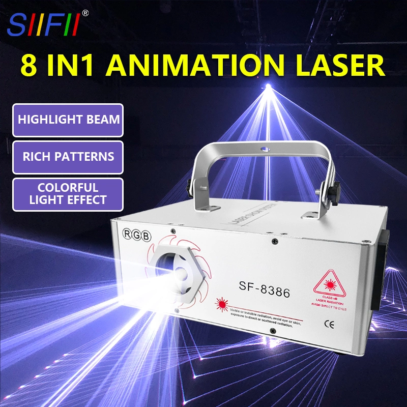 Amazing 3D Effect RGB Full Color Animation Laser Light