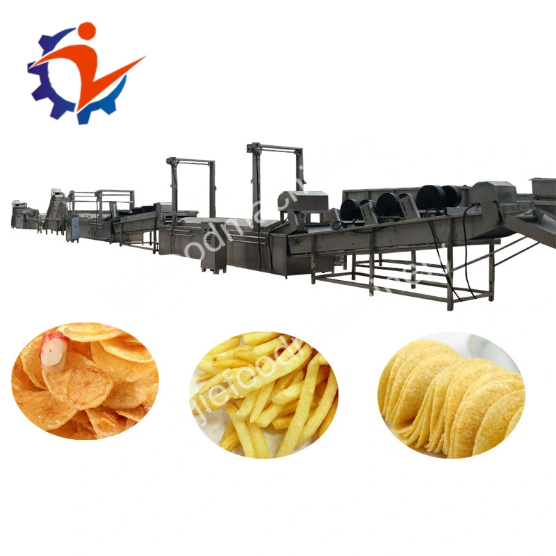 Fullhigh Quality Gas Heating Diesel Heating Automatic Potato Chips Frying Assembly Line