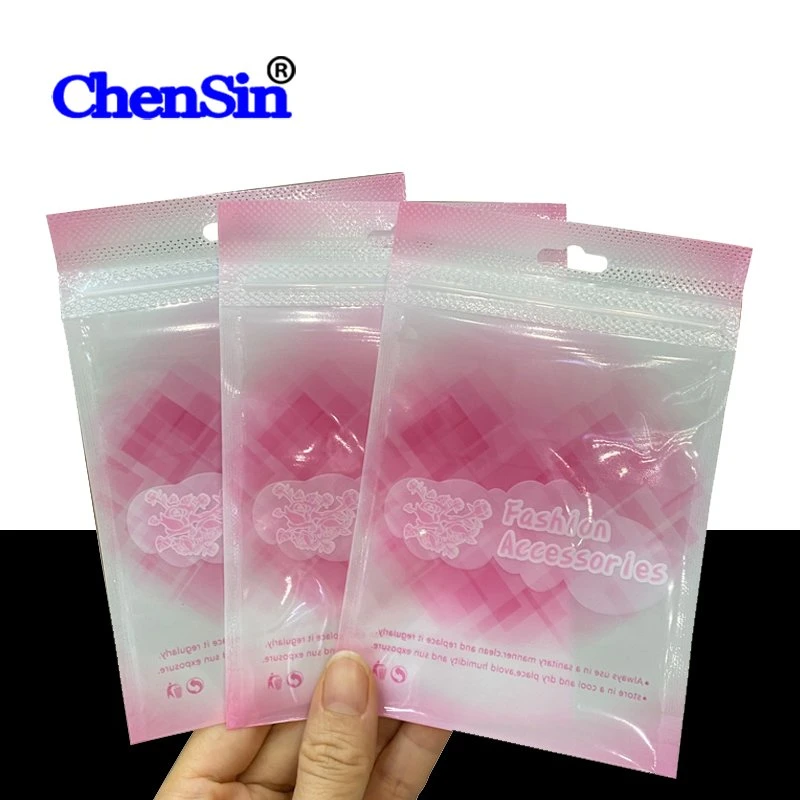 Cosmetic Packaging Bag Fashion Pink Gift Accessories Zip Lock Bag