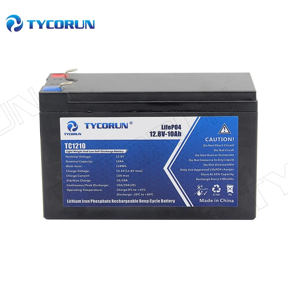 Tycorun Solar Energy Storage Portable Rechargeable 12V 10ah Lithium Ion Battery