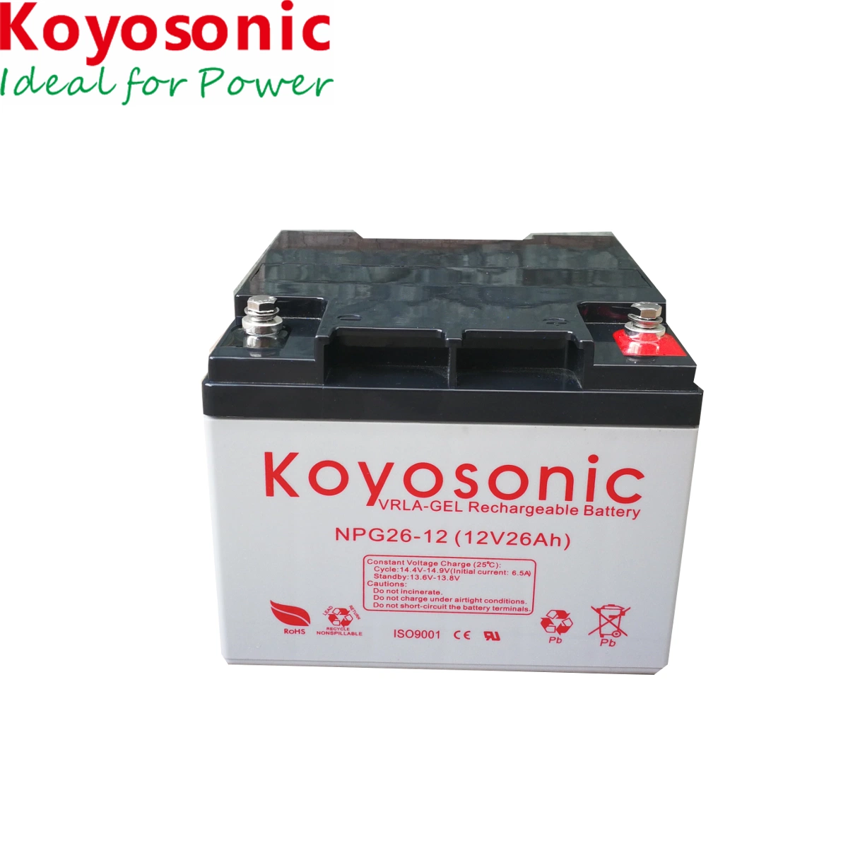 Long Life 12V 26ah Solar Power Storage Battery Lead Acid Gel Battery