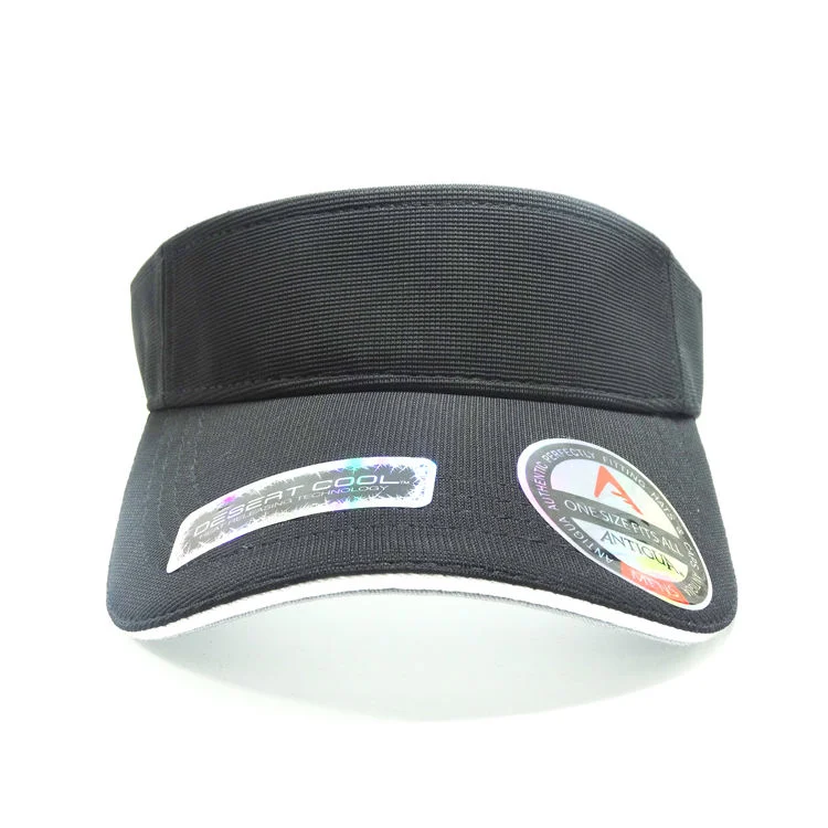 Custom Sweat-Absorbent pare-soleil de la protection de néon Tennis Sports Golf chapeaux Visor