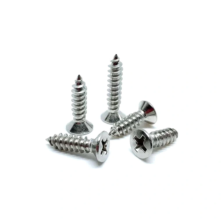 Stainless Steel 304 316 Self Tapping Screw Csk Head