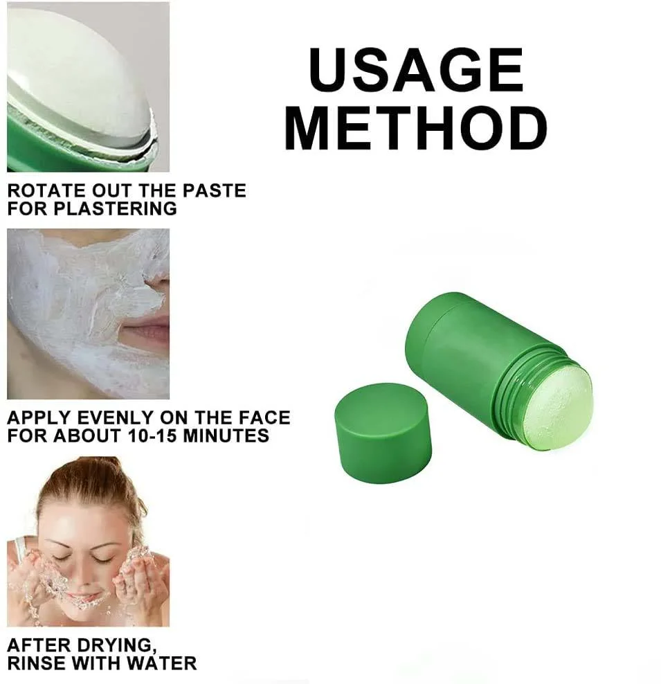 Acne Remove Green Tea Facial Clay Mud Mask Stick