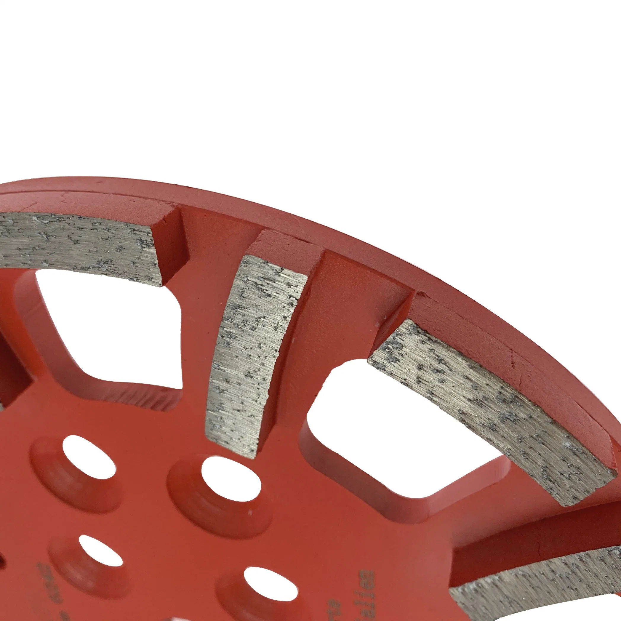 Premium Grade Silver Brazed 10in Sharpening 250mm Red Diamond Wheel Grinding Disc for Hard Concrete