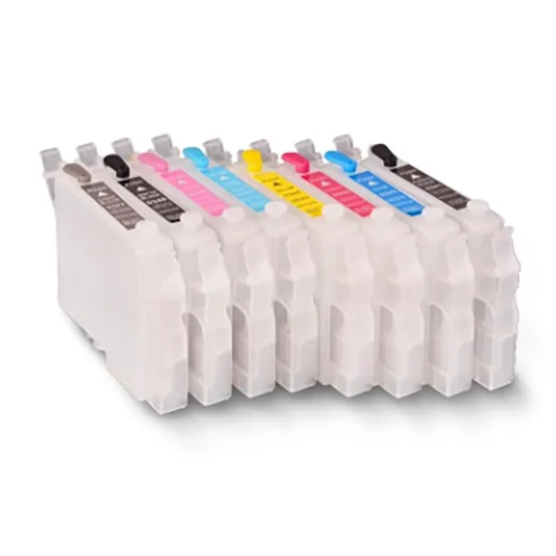 8 Colors/Set T0341-T0348 Refillable Ink Cartridge for Epson 2100 2200 Printer