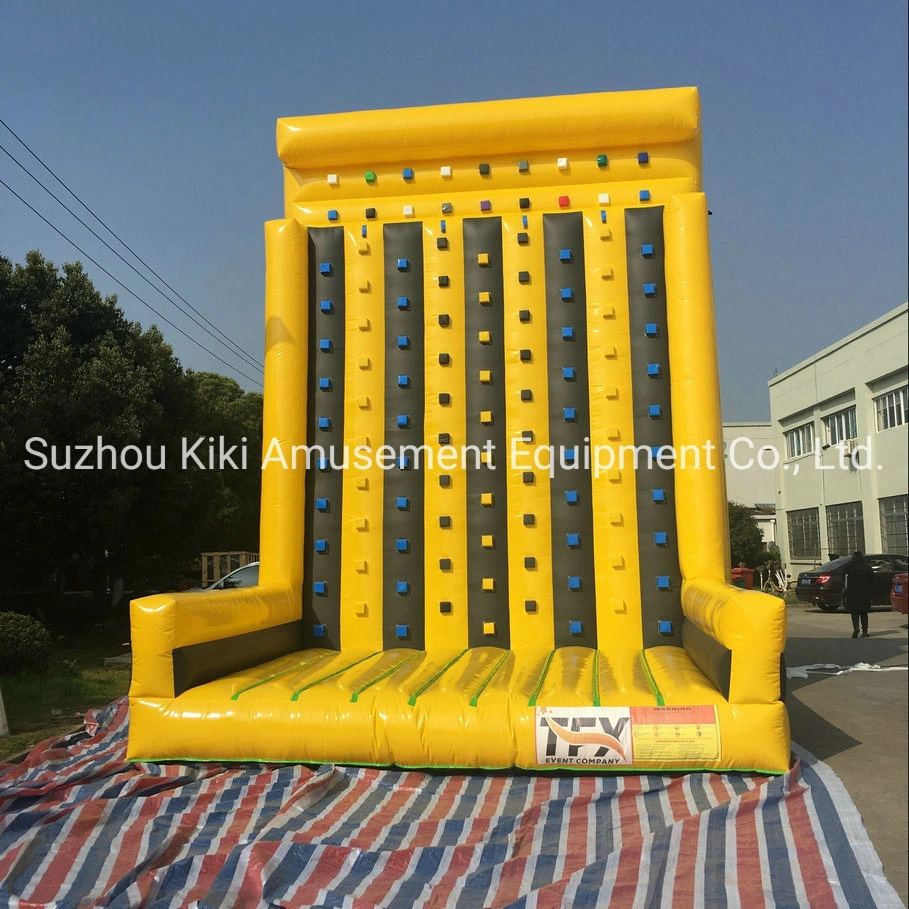 Popular Entertainment Inflatable Water Slide Rock Climbing Sticky Wall