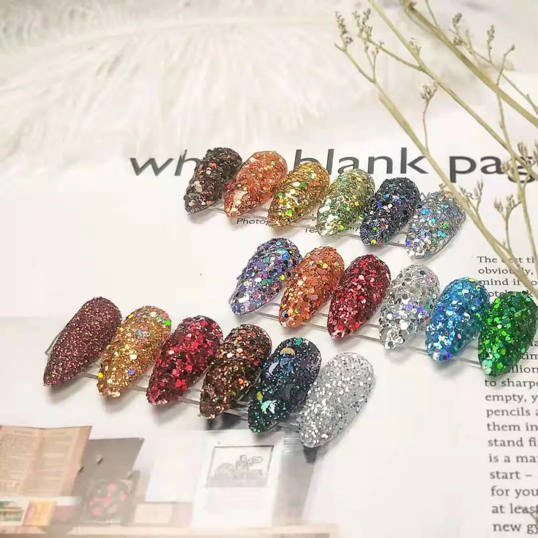 Hot Sale muitas cores Custom Size Mix Chameleon Multi glitter