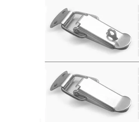 Universal Luggage Hardware Buckle 304 Stainless Steel Buckle Tool Box Lock Flat Mouth Buckle Locker