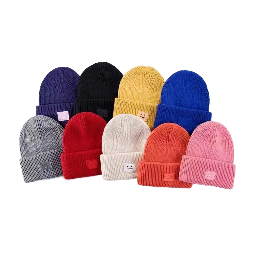 Different Color Knitted Embroidered Warm Winter Beanie Skully Backwood Beanies Hats