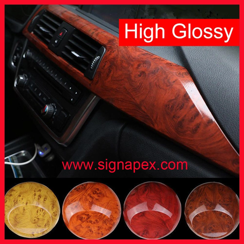 Wood Grain Vinyl Decal Waterproof Car Interior Wrapping Film Auto Stickers