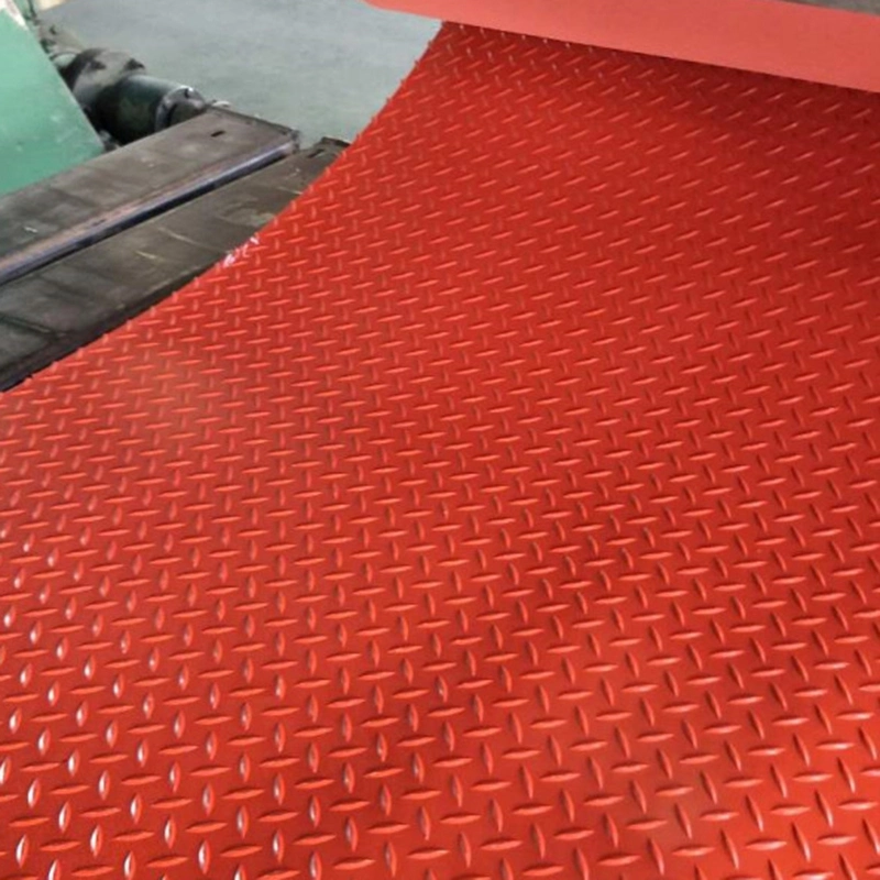 5 Bar Checker Pattern Rubber Roll Non Slip Plate Rubber Sheet Flooring Mats