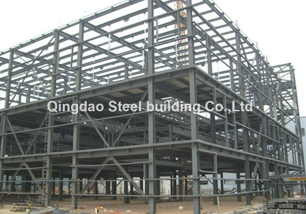 Prefabricated Steel Structure Framed Commercial Creative Office Building Glazzing Curtain Wall