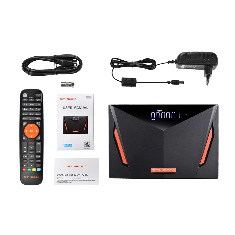 Gtmedia V8 Suporte UHD DVB S2X/T2/C Receptor de Satélite