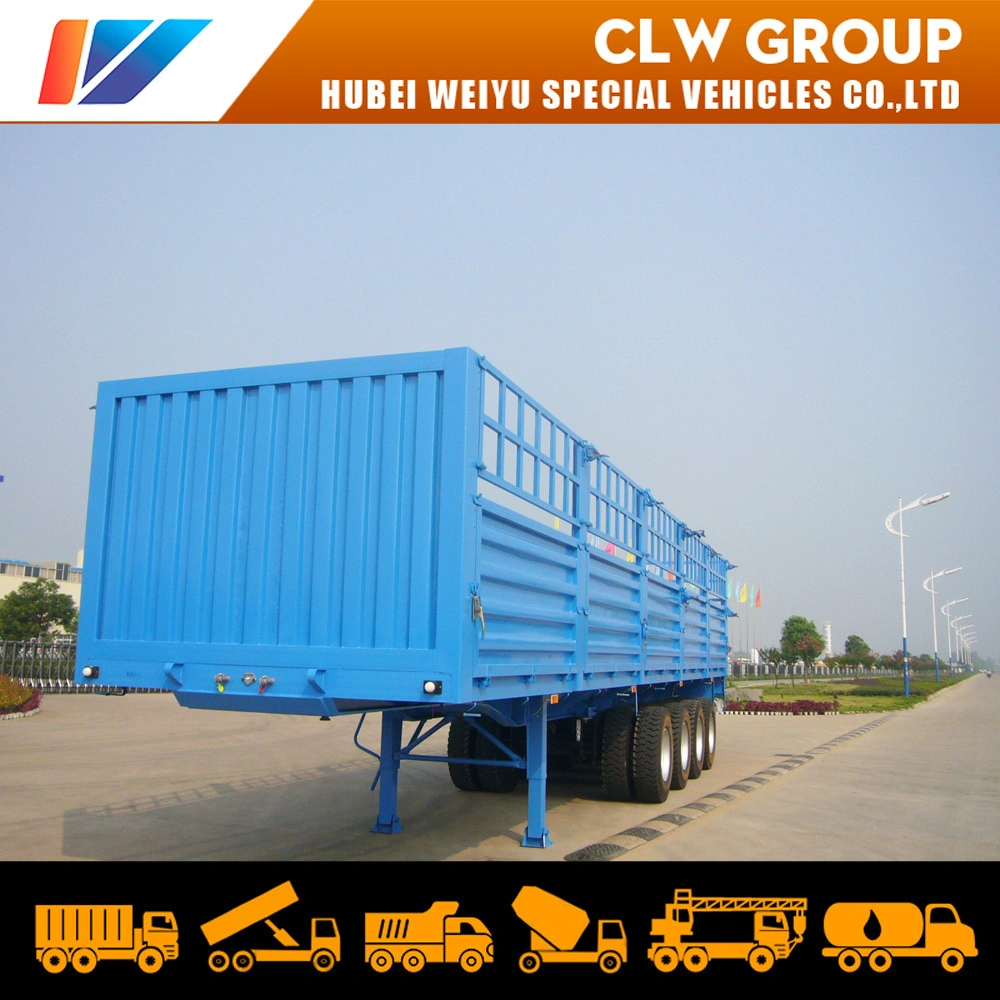 Hot Sale Heavy Duty Bulk Cargo Transport Trailers Big Volume Cattle Livestock Transportation Trailer