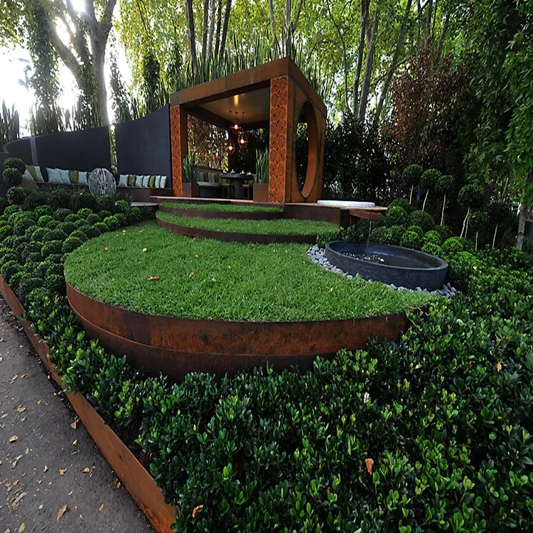 Borde de Corten de acero/borde de flor de jardín