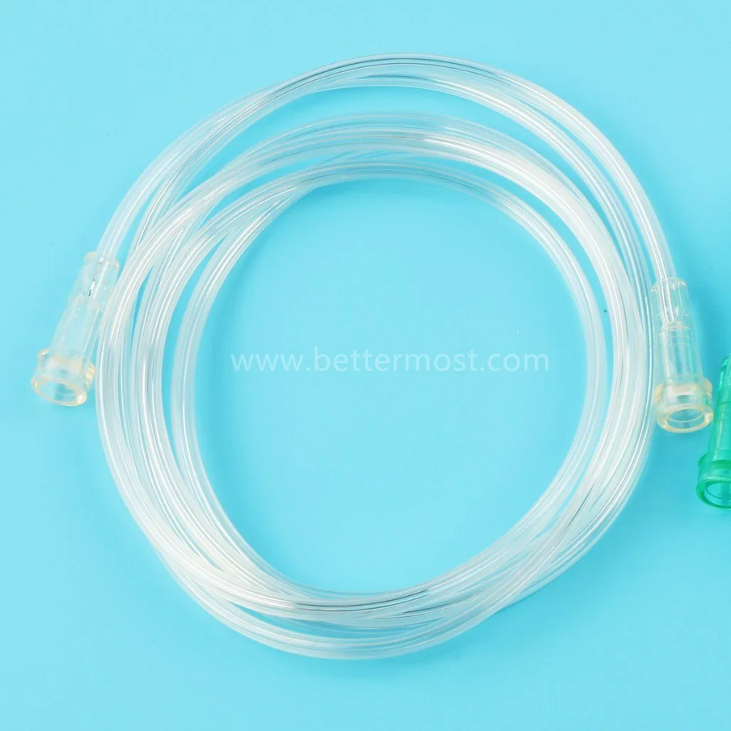 Disposable High Quality Medical Single Use White PVC Oxygen Connecting Tube with Separate Packing