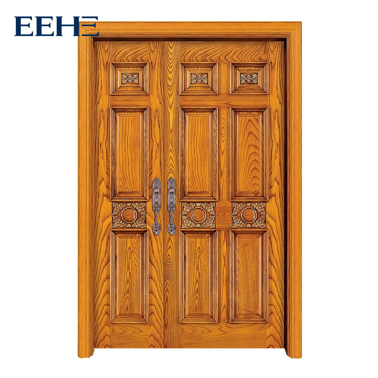 Banquet Hall Exclusive Club Entry Door Interior Color Painting Solid Wood Door