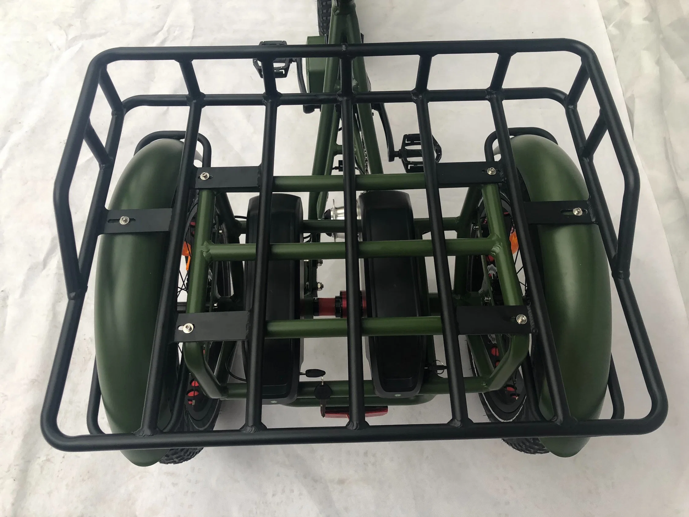 OEM Custom Big Tire Snow Electric трехколесный 3-колесный груз Велосипед с двумя литиевыми батареями Bafang BBS высокой мощности Моторные трики для взрослых