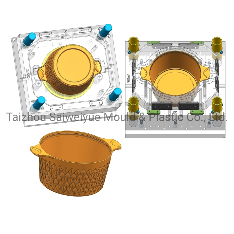 Outdoor Picnic Drink Cooling Bowl Portable Bottle Cooler Barrel Plastic Injection Mould