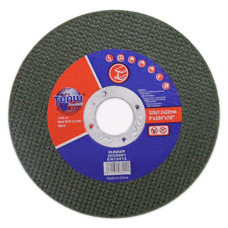 T41 125X1X22mm Flat Shape Cutting Wheel Metal Super Thin Cutting Disc