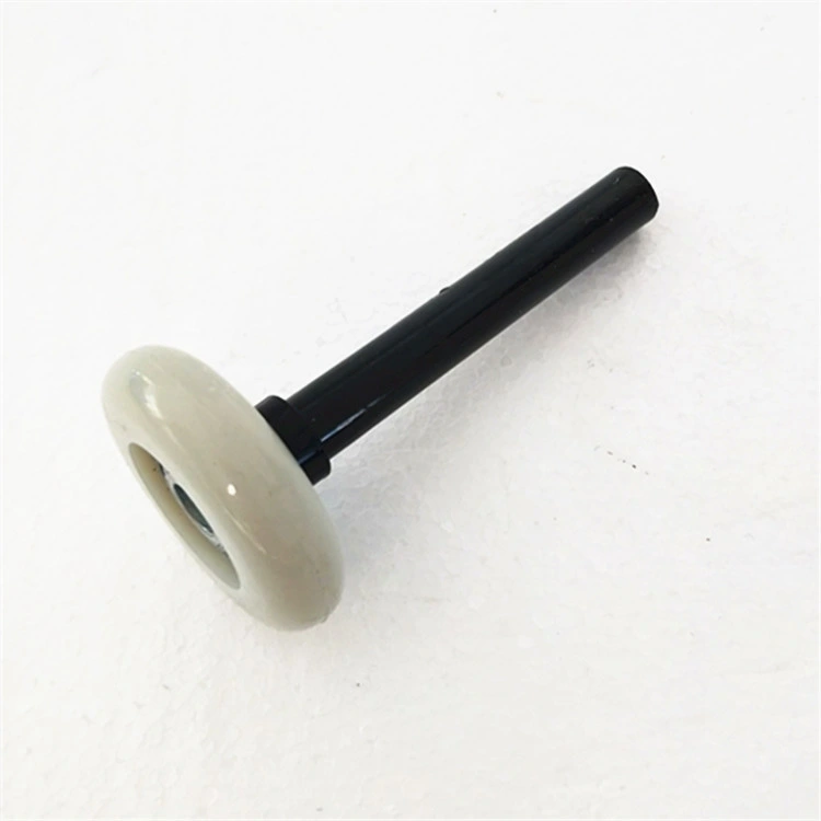 Beige 11 Balls 46*97mm Plastic Coverd Rod Garage Door Nylon Roller