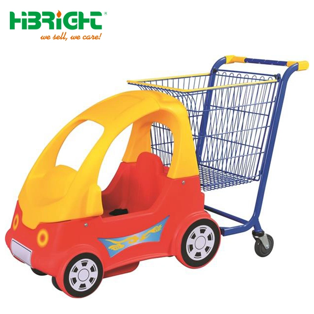 Metal Kids Shopping Trolley Cart with Plastic Front Car