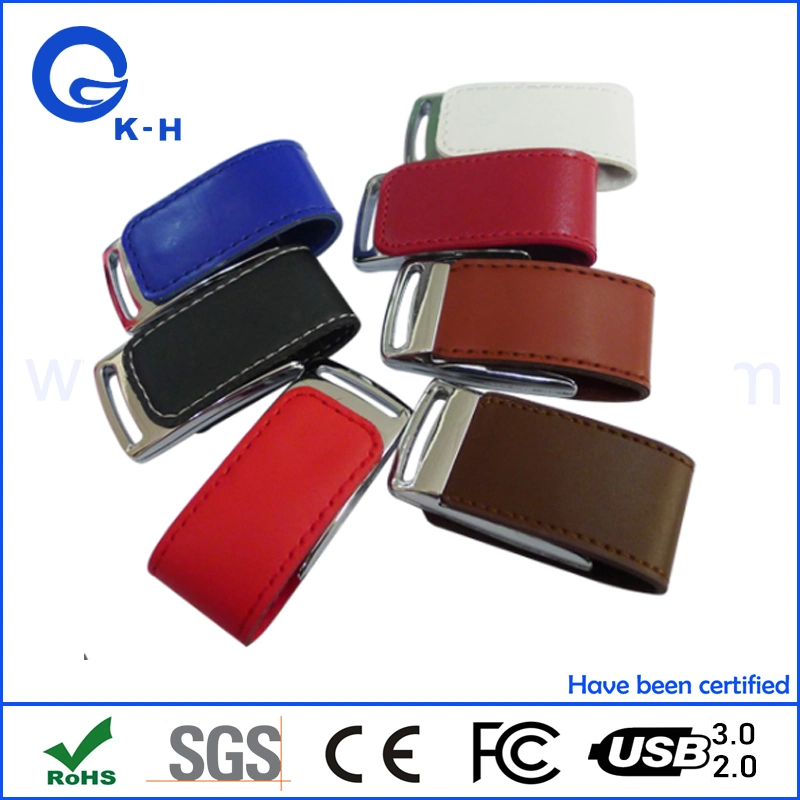 Popular Memory Pendrive Leather USB Flash Disk Hot USB Key