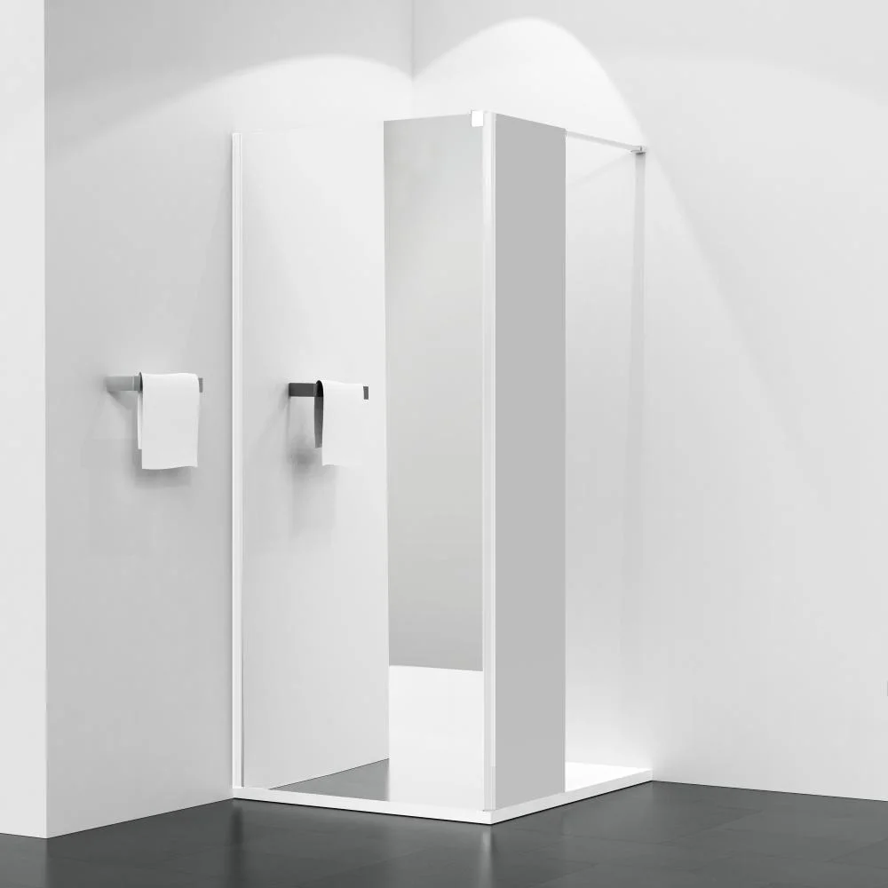 Salle de bains porte de douche sur pied baignoire sur pied porte en verre