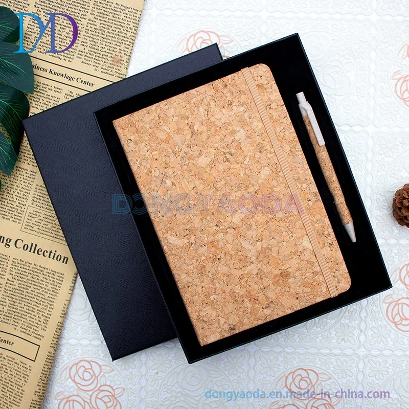 Cork A5 Notepad Two-Piece Latch Notebook Set Plus Logo