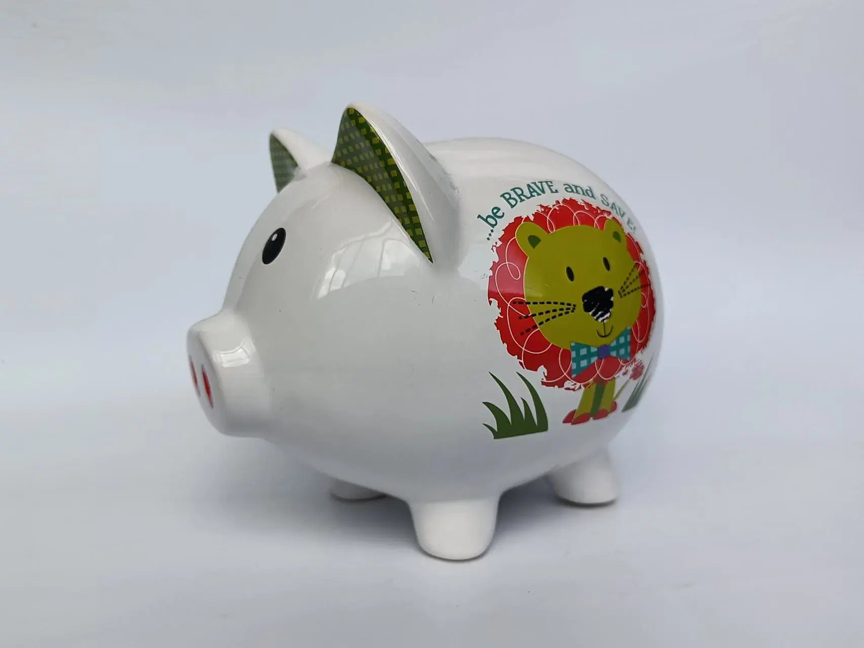 Cartoon Money Saving Box Kids Ceramic Piggy Coin Bank for Gifts