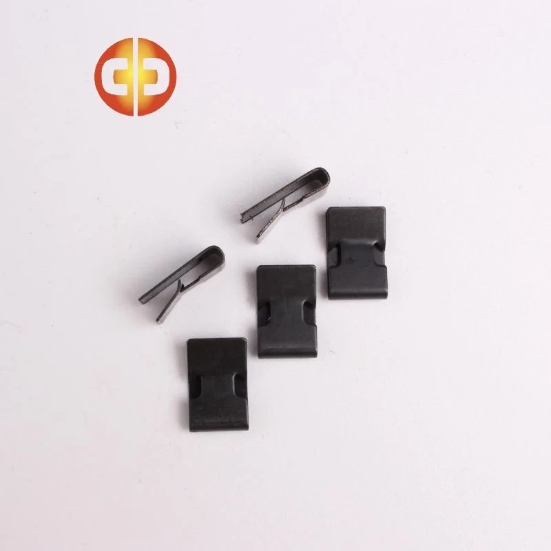 0.7g Aço manganês de boca grande, preto, zinco, Barb. Lateral única Peças de estampagem de ferragens de fechamento de balanceamento