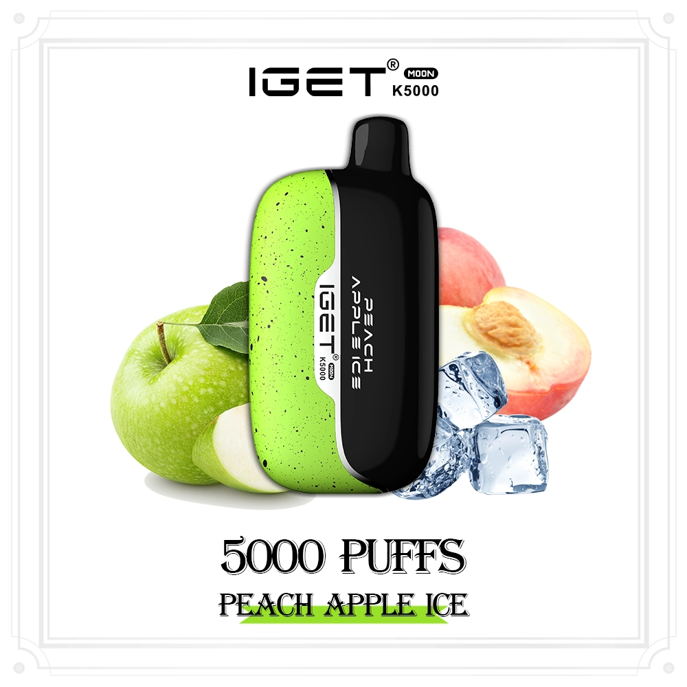 Луне Iget K5000 5000 Puffs лучших одноразовые Vape Vape пера устройств для пакетиков на заводе