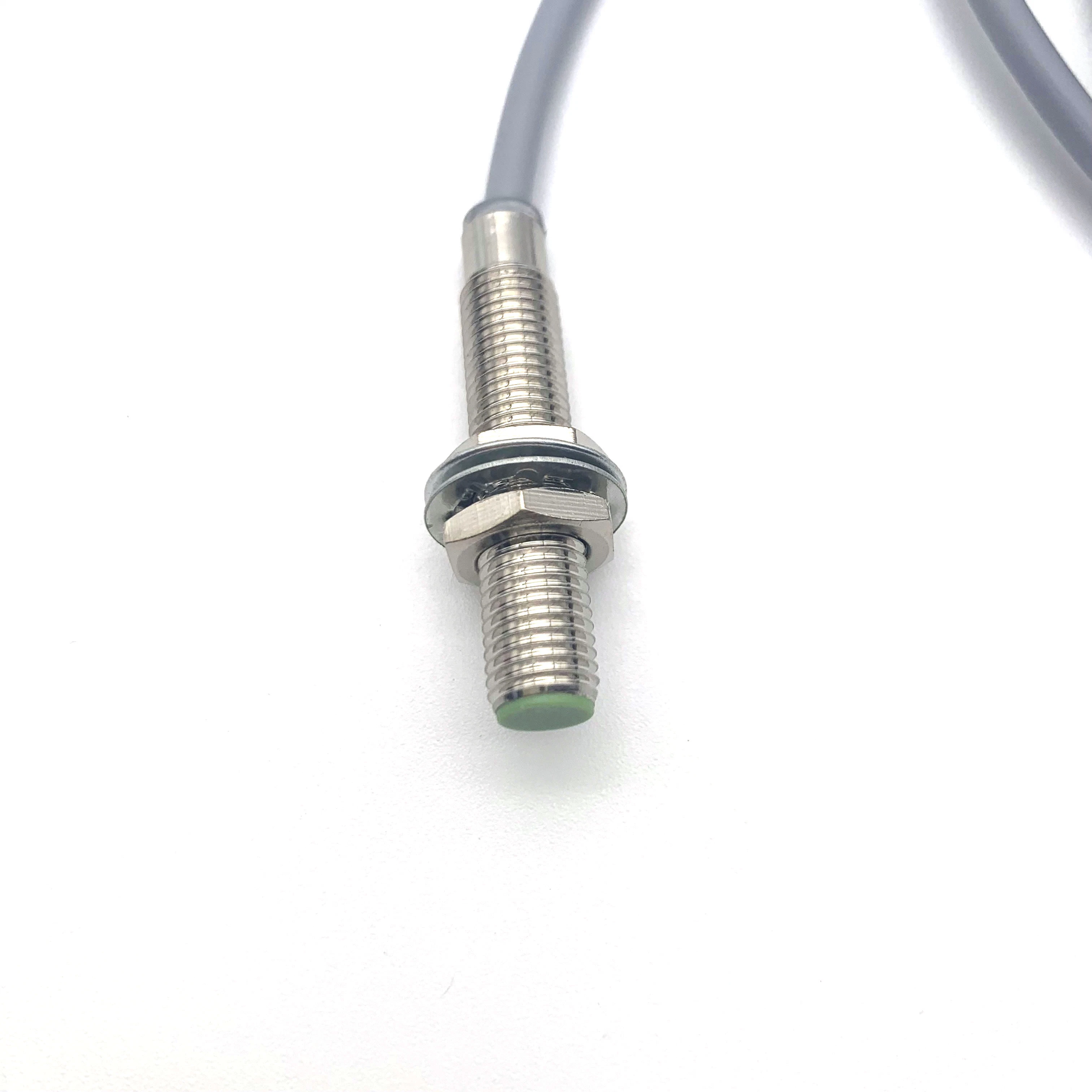 Svlec M8 Inductance Extended Sensing Proximity Sensor with 2 Meter Cable Flush Mounted 2 Meter 2mm Detection Distance