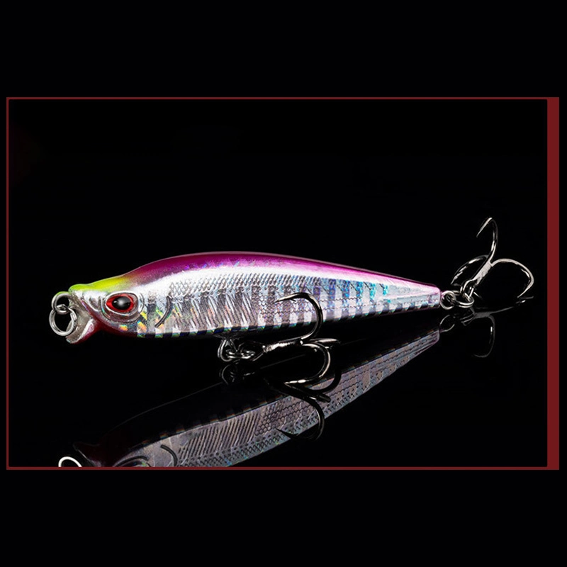 6/7/9cm de profundidad artificial de plástico duro Minnow Pesca señuelos agua salada de cebo