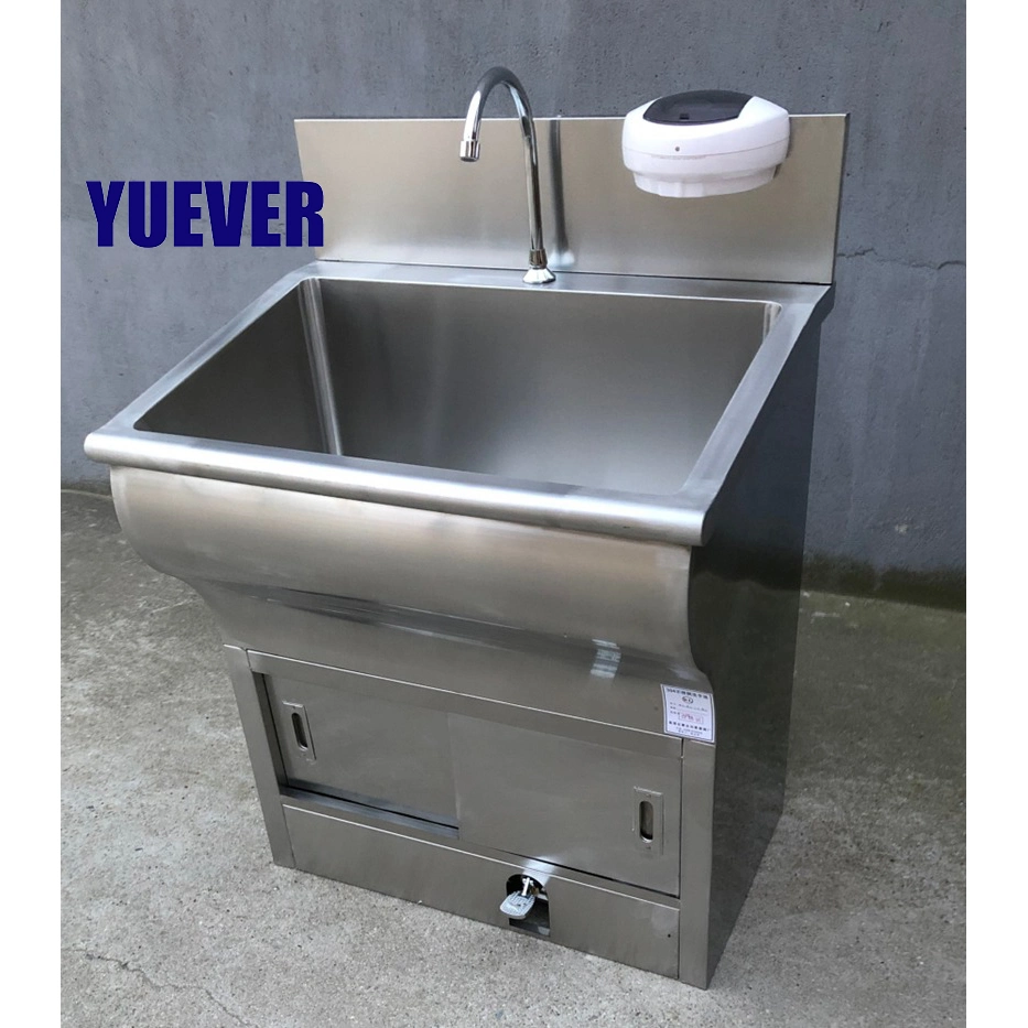 Portable 304 Stainless Steel Hand Wash Basin Stainless Steel Single Sink Hand Washing for Hospital Use