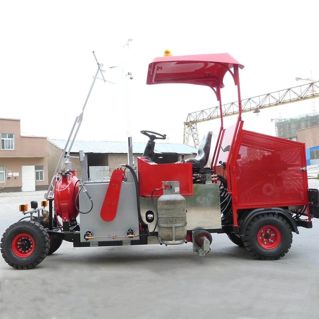 Machine de marquage routier thermoplastique de type conduite pour application de chape