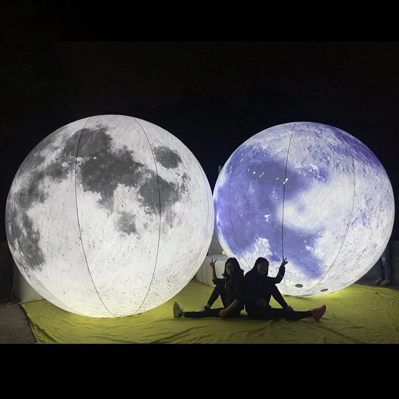 Boyi LED Inflatable Moon Balloon Inflatable Moon Inflatable Moon Balloon