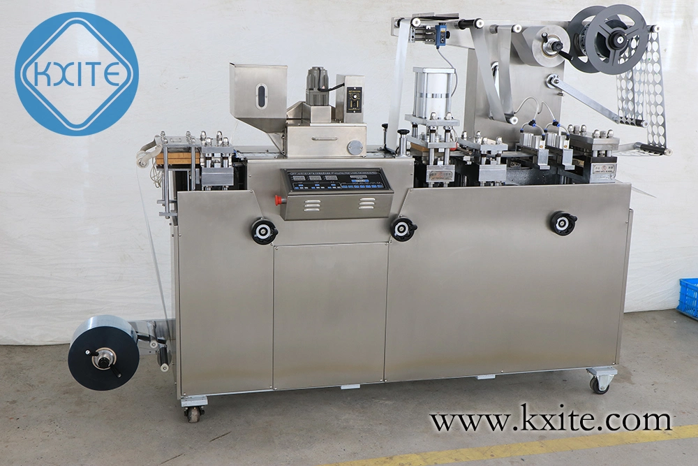 High Speed Automatic Flat Plate Alu-Alu/Alu-PVC Pill Tablet Capsule Forming Strip Packaging Blister Packing Machine