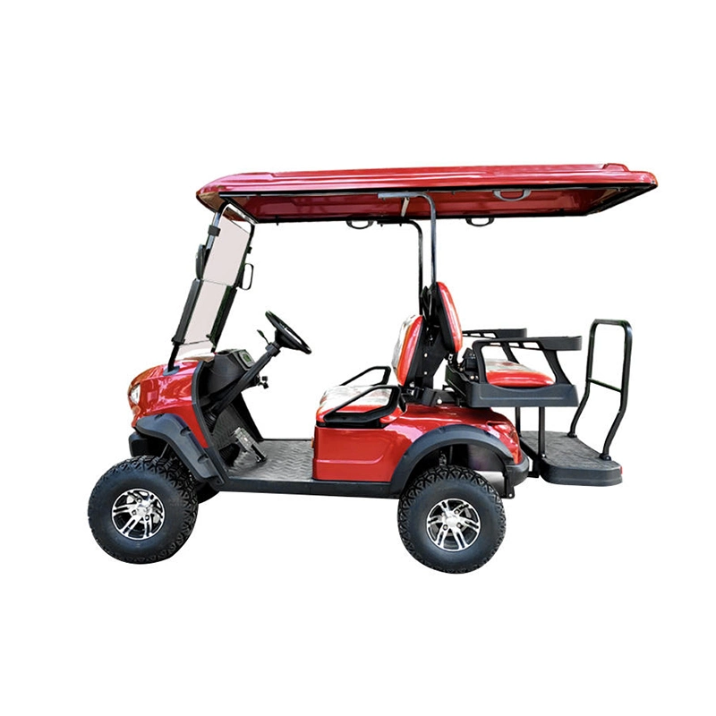 Resort Street Legal 2+2 Passagiere Carts Electric 4 Wheel Elektrischer Golfwagen