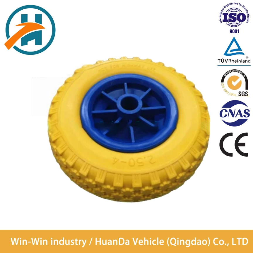 Cheap Colorful New Style Pattern PU Wheel for Hand Truck/Dolly/Garden Wagon/Generator/Wheelbarrow