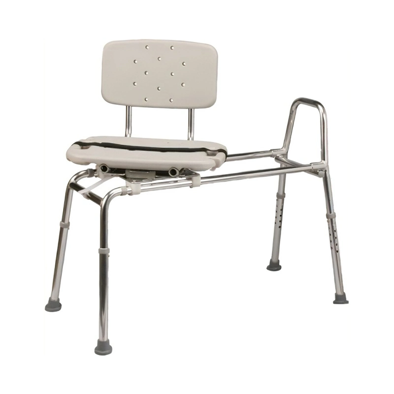 Muebles fábrica Diseño fácil movilidad Extra grande ancianos Ducha plegable Asiento taburete médico Baño Baño silla de banco de transferencia ajustable