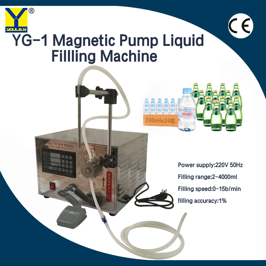Youlian Semi-Auto Magnetic Pump Liquid Fillling Machine for Oil (YG-1)