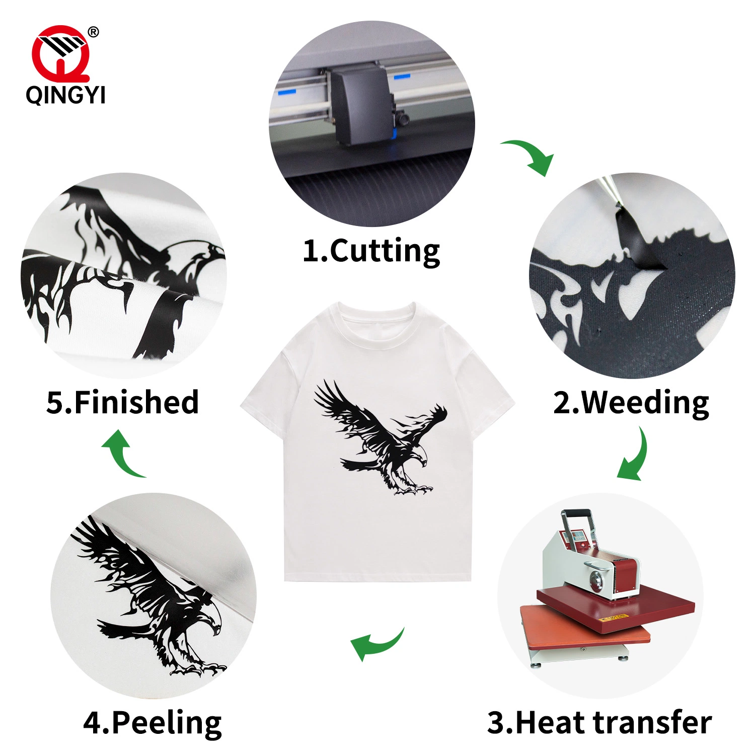 Factory Wholesale/Supplier PU Htv Slivery Sheet T-Shirt Printing Heat Transfer Vinyl