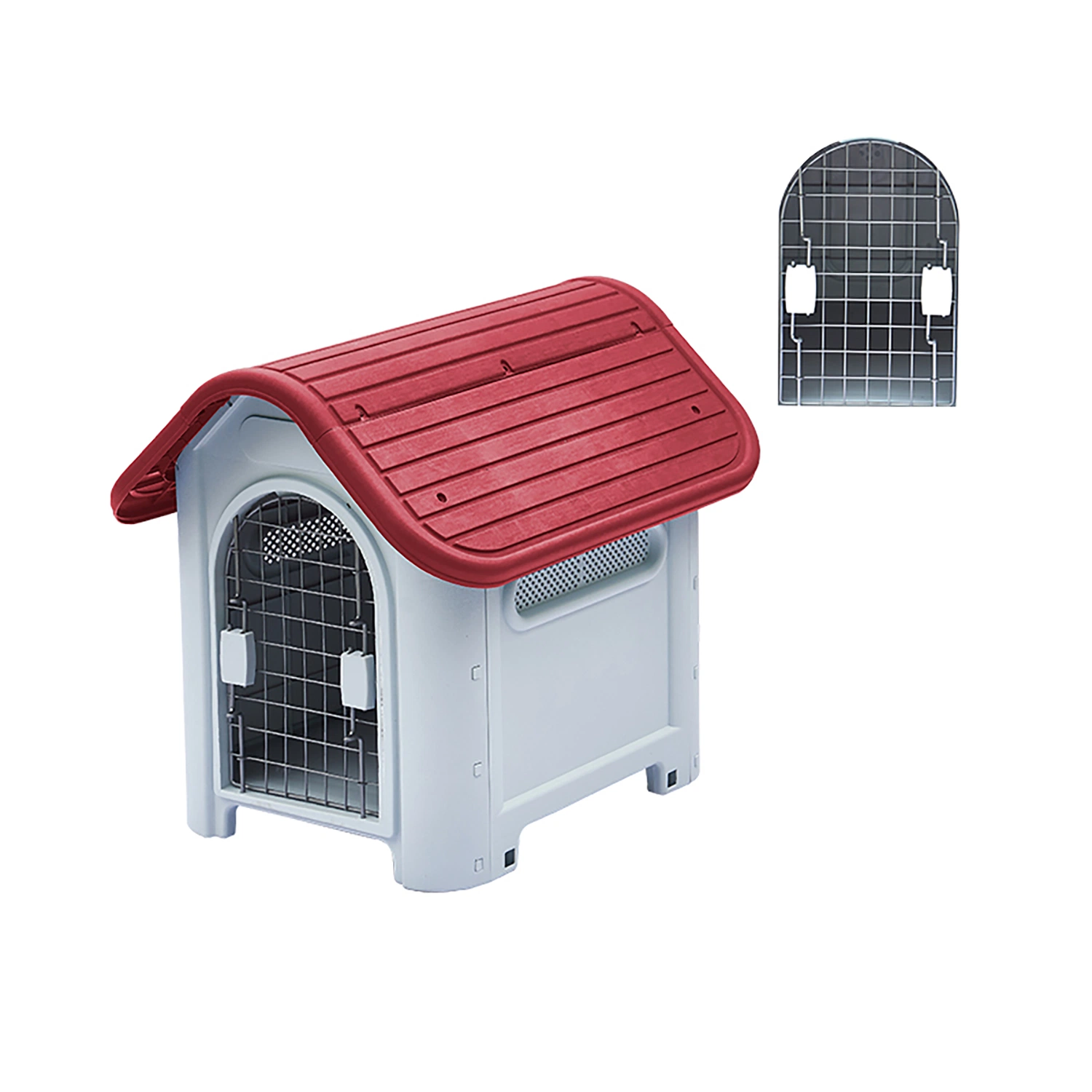 Eco-Friendly Waterproof Cheap Modern Small/Puppy Removable Dog Kennel Outdoor Comfortable Ventilate Luxury Plastic Dog Cage Pet House for Backyard Garden